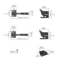 thumbnail image 4 of QualitChoice Latch Gate Carbon Steel Dirt-Proof Door Lock Lockable Non-loose Buckle Fence, 4 of 6