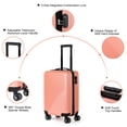 thumbnail image 4 of 20 in ABS lightweight Suitcase Aluminum Handle, 4 of 6