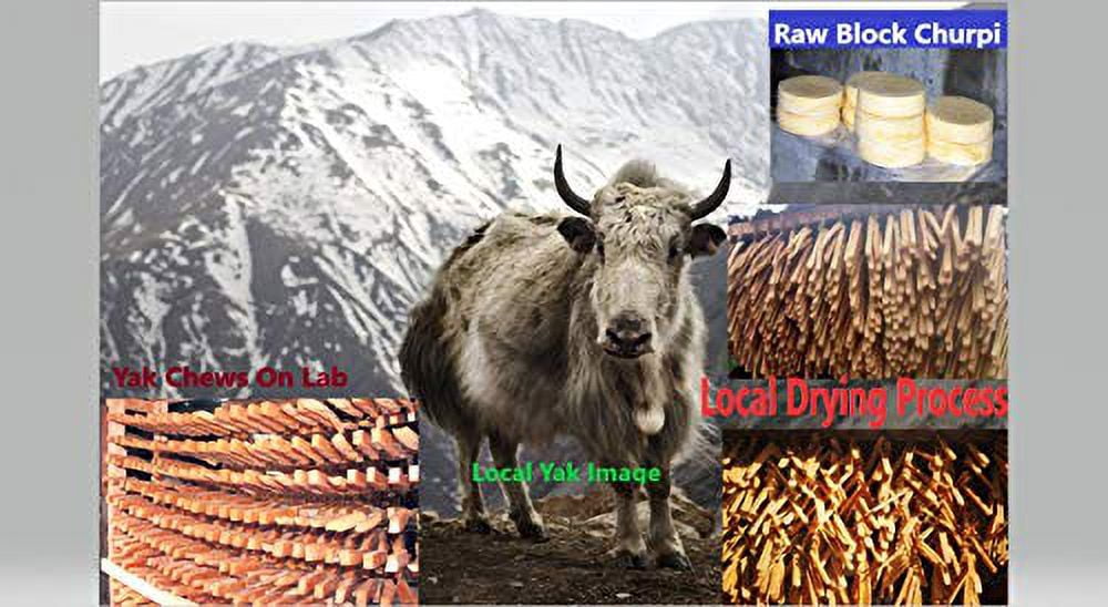 Snow Hill Himalayan Yak Cheese Dog Chews Monster/XXL 3 lbs Pack Long Lasting, Gluten GMO Free Protein-Rich Fresh Yaky Golden Cheese Bone Treats Improved Oral Health of Dogs - Himalayas, Nepal