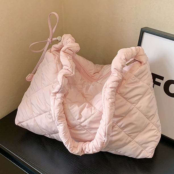 Lady Soft Quilted plisado Sling Bag Casual Cloud Monedero para fiesta Puffer Bag