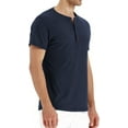 thumbnail image 3 of Iceglad Mens Fashion Casual Front Placket Basic Short Sleeve Henley T-Shirts, 3 of 10