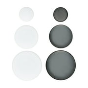 Pen+Gear Assorted Round Magnets, Black and White, 30 Count