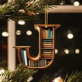 thumbnail image 4 of Lilixerw 26 Alphabet Book Hanging Ornament,3.1 inch Acrylic Pendant for Book Lovers Christmas Tree Ornaments Car Pendant(J), 4 of 9