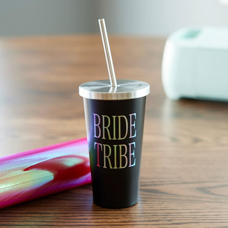 Celebrate It 19oz. Stainless Steel Tumbler with Straw