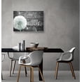 thumbnail image 6 of Wall Art Gray Dandelion Canvas Wall Art For Living Room Bathroom Decoration White Flower Flora Dandelion Picture Canvas Prints Artwork Framed Ready To Hang 12x16 Inch, 6 of 6