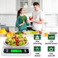 thumbnail image 5 of Large Digital Kitchen Scale 40kg/88lbs Commercial Food Scale with Tare and PCS Funtion for Baking Cooking Bread Meat Parts and Coins LCD Display,Baking Scale for Cooking(White), 5 of 7