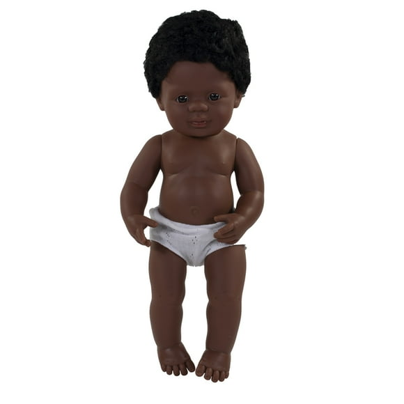 MINILAND EDUCATIONAL 15IN BABY DOLL AFRICAN-AMERICAN BOY