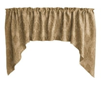 Damask Taffeta Swag Valance Curtain Window Treatment Kitchen Home Décor 58" Wide / 36" Tall