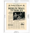 thumbnail image 5 of Art.com Berlin Wall Tumbles Art Print by The Vintage Collection, White Frame Wall Art, 23" x 29", 5 of 5