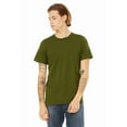 thumbnail image 2 of BELLA + CANVAS Men’s Jersey Tee, 100 Cotton, Short Sleeve Crew T-Shirt, Olive, Sizes S-4XL, 2 of 4