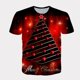 thumbnail image 1 of Camiseta de manga corta con cuello redondo para hombre y mujer, camisa informal con estampado 3D de Hip Hop, tendencia festiva de Carnaval y Navidad, Feliz Año Nuevo, 1 of 4