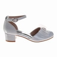 thumbnail image 2 of Badgley Mischka Girl Ankle Strap Dress Shoes (Little Kids), White Patent, Size: 12, 2 of 7