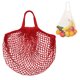 thumbnail image 1 of Uxcell 1-Pack Bolsa de Malla de Algodón, Bolsas de Compras Reutilizables Lavables [Rojo, Asa Corta], 1 of 1
