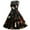 Black, variant on IROINNID Women's Sleeveless Prints A-Line Dress Vintage Lace Fashion Christmas 1950s Evening Party Prom Dress V-Neck Knee-Length Dress