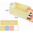 thumbnail image 2 of Mini Foldable Desk Crates Storage Box ,4 Pack Plastic Colour Desktop Folding Storage Crates, 2 of 4