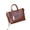brown, variant on Genuine Cowhide Leather Women Tote Bag,Crocodile Embossed Crossbody Shoulder Handbag