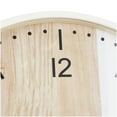thumbnail image 6 of DecMode 24" Brown Wooden Two-Toned Wall Clock with White Accents, 6 of 11