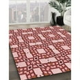 thumbnail image 3 of Ahgly Company Machine Washable Indoor Rectangle Transitional Pastel Pink Area Rugs, 6' x 9', 3 of 7