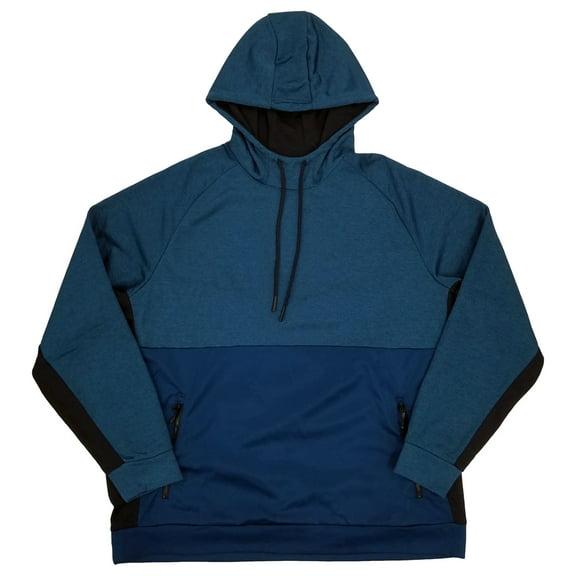 The Foundry Mens Big & Tall Teal Heather Pullover Hoodie Sweatshirt 3XL