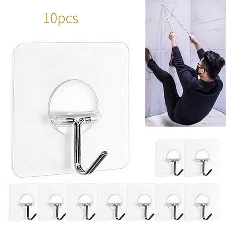 

Strong Transparent Suction Cup Sucker Wall Hooks Hanger For Kitchen Bathroom