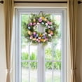 thumbnail image 3 of Kuntesetty Easter Egg Flower Wreath Artificial Flower Garland Artificial Easter Wreaths for A, 3 of 6