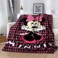 thumbnail image 2 of Manta de felpa suave con dibujos animados de Disney Mickey Minnie, manta de franela para sala de estar, dormitorio, cama, sofá, funda de picnic, 2 of 5