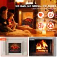thumbnail image 6 of Electric Fireplace Logs Inserts Heater with Infrared Remote Controller 5 Flame Brightness 24 H Timer Overheating Protection for Home and Office Decor Black, 6 of 7