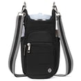 thumbnail image 1 of Bolso bandolera Telena para mujer con soporte para botellas de agua, color negro, 1 of 8