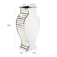 thumbnail image 2 of Beveled Mirrored Panel Curvy Tall Vase, 2 of 5