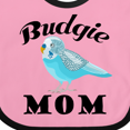 thumbnail image 4 of Inktastic Budgie Mom Parakeet Budgerigar Bird Girls Baby Bib, 4 of 4