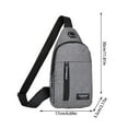 thumbnail image 3 of Small Sling Bag Crossbody for Men Women One Strap Shoulder Cross Body Bag Sling Backpack for Travel, 11.8*6.7*2 Inch, 3 of 9
