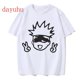 thumbnail image 4 of Camiseta Manga Anime japonés Jujutsu Kaisen camiseta gojo satoru Tops Yuji Itadori camisetas gráficas Cool camiseta Unisex 90s, 4 of 5