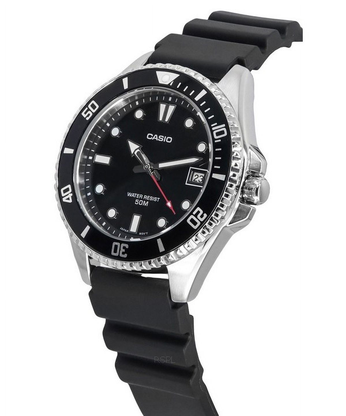 Casio Standard Analog Resin Strap Black Dial Quartz MDV-10-1A1 Men's Watch