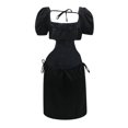 thumbnail image 4 of Women Summer Temperament Tunic Backless Elastic Lace Adjustable Dress, 4 of 6