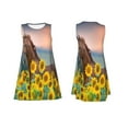 thumbnail image 7 of Pofeuu Horse Sunflowers Print Women's Sleeveless Dress, Loose Fit Summer Dress, Casual Tank Dress for Women, 7 of 7