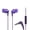 Metallic Purple, variant on Panasonic ErgoFit Wired Earbuds, in-Ear Headphones with Microphone and Call Controller, Ergonomic Custom-Fit Earpieces (S/M/L), 3.5mm Jack for Phones