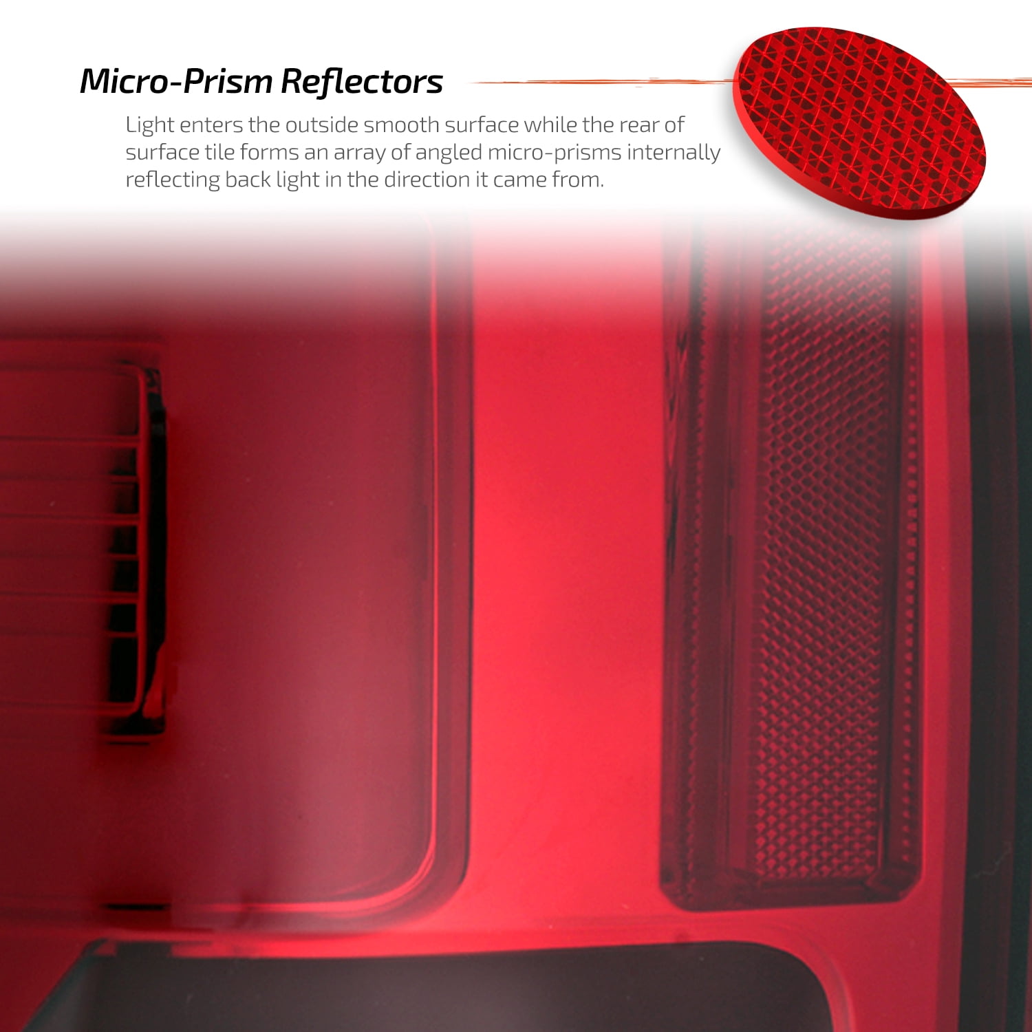 AKKON - Fits 2017-19 Ford F250 F350 F450 Super Duty LED Stripe Red Tail Brake Lights + Blind Spot Monitor
