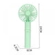 thumbnail image 3 of Ventilador de refrigeración USB plegable Ventilador de mano con ajuste de 3 marchas (verde menta), 3 of 8