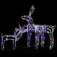 thumbnail image 3 of Display de luces navideñas VidaXL, juego de 3 piezas con diseño de renos LED, 3 of 8