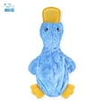 thumbnail image 2 of Best Pet Supplies Crinkle Dog Toy for Small, Medium, and Large Breeds, Cute No Stuffing Duck with Soft Squeaker, Fun for Indoor Puppies and Senior Pups, Plush No Mess Chew and Play - Yellow,Blue,Pink, 2 of 5