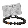 thumbnail image 4 of Pulsera de Cuentas de Piedra Hecha a Mano Strade Fareast Limited 8mm Ajustable con Tarjeta Grabada, 4 of 8