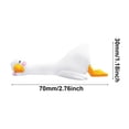 thumbnail image 3 of 1PC Resin Goose Figurine Computer Monitor Decor,Cute Mini Goose Statues for Car Dashboard,Funny Desk/TV/Photo Frame Decorations (White Goose), 3 of 8