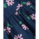 thumbnail image 4 of Vestido Beebay con cuello con volantes y estampado floral azul marino, 3 años, 4 of 5