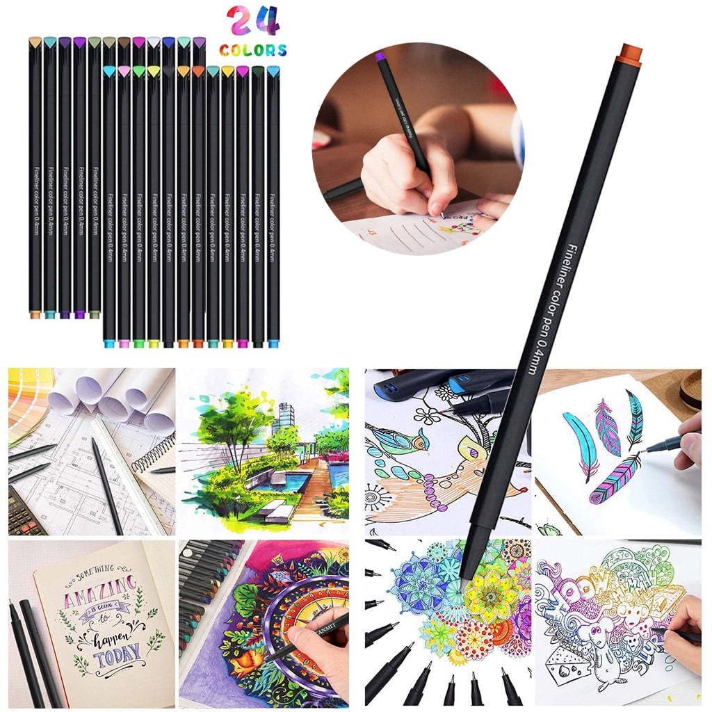 Airpow On Clearance fine point pen 24 PC Markers Paints Pens Art Glass