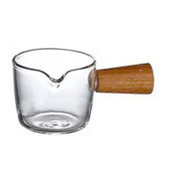50ml Coffee Shot Glass, Wooden Handle Single Coffee Shot Glass for Cream for Homes