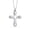 Style 4, variant on 925 Sterling Silver Pendant Necklace Elegant Faith Cross CZ Heart Pendant Necklace for Women and Teen 16+2" Inches