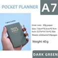 thumbnail image 2 of FAJHHA A7 Mini Notebook Organizer Planner, 120-Page Detailed Daily Calendar, Perfect for School, Office, Or Travel, Multifunctional and Designed for Easy Recording, Made of Durable and Flexible, 2 of 3