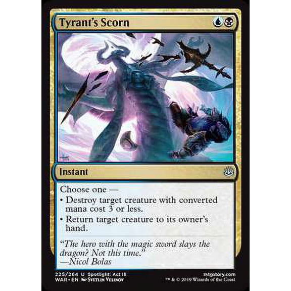 MtG War of the Spark Uncommon Tyrant's Scorn (Foil) #225