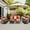 Brown Wicker,Orange Red, variant on Ovios 6 Pieces Patio Furniture Set with Swivel Chairs High-Back All-Weather Rattan Wicker Conversation Set Outdoor Sectional Sofa and Chairs for Backyard