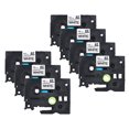 thumbnail image 5 of 7pcs Laminated Label Tape Black on White Compatible for Brother P-touch Label Printer PT-1010/PT-2100/PT-18R/PT-E200/PT-9500 12mm * 8m, 5 of 7